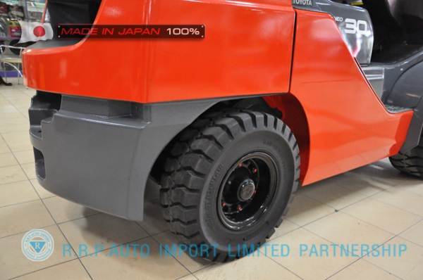 รถโฟล์คลิฟท์พร้อมขาย TOYOTA รุ่น 8FG30-31249  ราคา 435,000 บาท นำเข้าจากประเทศญี่ปุ่น 100\% ไม่เคยใช้งานในไทย