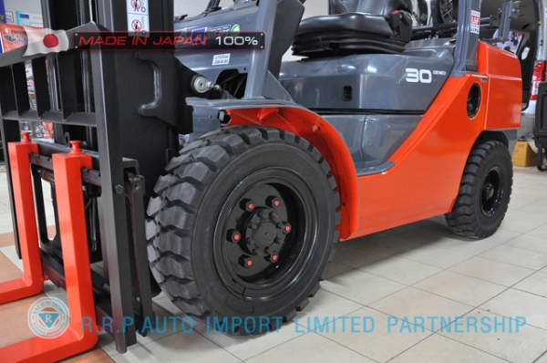 รถโฟล์คลิฟท์พร้อมขาย TOYOTA รุ่น 8FG30-31249  ราคา 435,000 บาท นำเข้าจากประเทศญี่ปุ่น 100\% ไม่เคยใช้งานในไทย