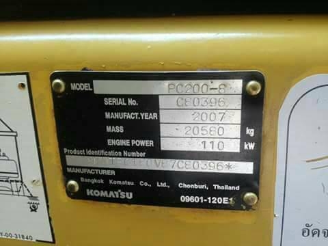 ขาย 1,450,000 KOMATSU PC200-8 ทำงาน 15,××× ชั่วโมง เครื่องดี ปั๊มดี พร้อมใช้ เอกสารเล่ม รถอยู่ จ.สกลนคร 090-772-3710 090-772-3708 ขาย 1,450,000 KOMATSU PC200-8 ทำงาน 15,××× ชั่วโมง เครื่องดี ปั๊มดี พร้อมใช้ เอกสารเล่ม รถอยู่ จ.สกลนคร 090-772-3710 090-772-3708
