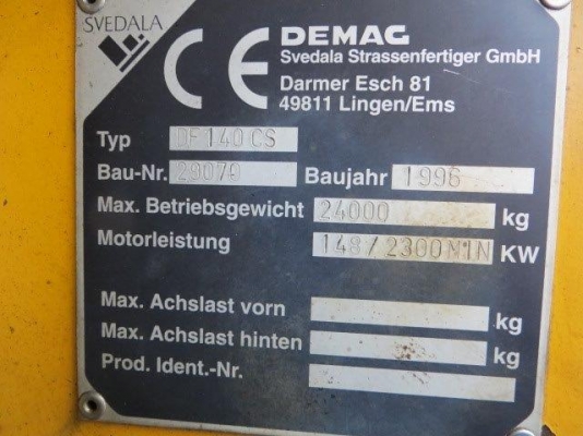 รถปูยาง DEMAG DF140CS ปูได้ 11 เมตร เก่ง เครื่องจักรนำเข้า 0859049669