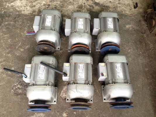 ขายมอเตอร์เกียร์ Mitsubishi 1/4HP. 220V 3สาย ต่อพ่วงคาปาซิเตอร์ ใช้ 220V ไฟบ้านได้เลย made in Japan อัตราทด 1:30 สภาพสวยมาก วิ่งนิ่ม พร้อมใช้งาน มี 6ตัวครับ