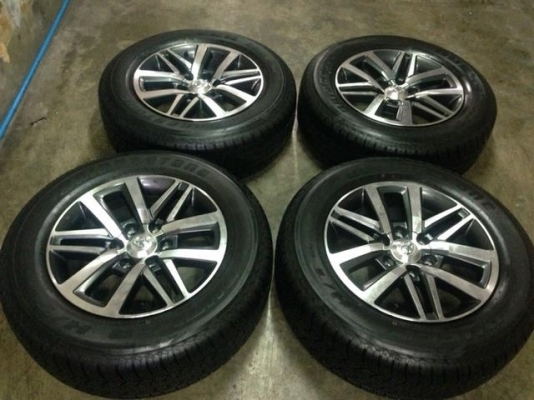 ขายล้อแม็ก New fortuner 2016 ล้อติดรถป้ายแดง fortuner ขอบ18 ยาง บริดโตน 265 60 18 ปี 15