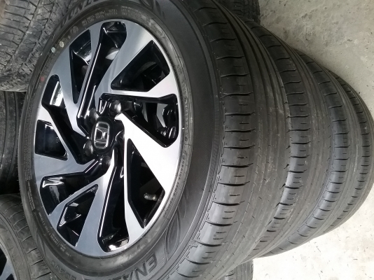 แม็กพร้อมยางป้าแดงซีวิคตัวท๊อปขอบ16 215/55/R16