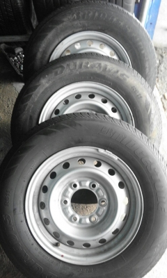215/70R15  กะทะพร้อมยาง BRIDGESTONE DURAVIS  4 ล้อ โทร.098-663-6988