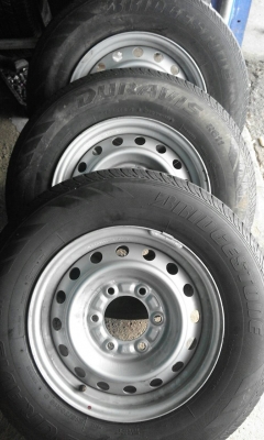 215/70R15  กะทะพร้อมยาง BRIDGESTONE DURAVIS  4 ล้อ โทร.098-663-6988
