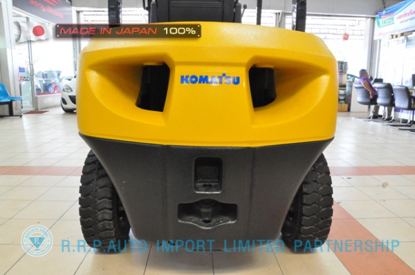 รถโฟล์คลิฟท์พร้อมขาย KOMATSU รุ่น FD25C-16-735771 ราคา 385,000 บาท นำเข้าจากประเทศญี่ปุ่น 100\% ไม่เคยใช้งานในไทย