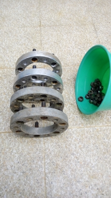 อเเดปเตอร์ อลู 6รู139 หนา1" พร้อมน็อตล้อ อเเดปเตอร์ อลู 6รู139 หนา1" พร้อมน็อตล้อ