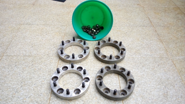 อเเดปเตอร์ อลู 6รู139 หนา1" พร้อมน็อตล้อ