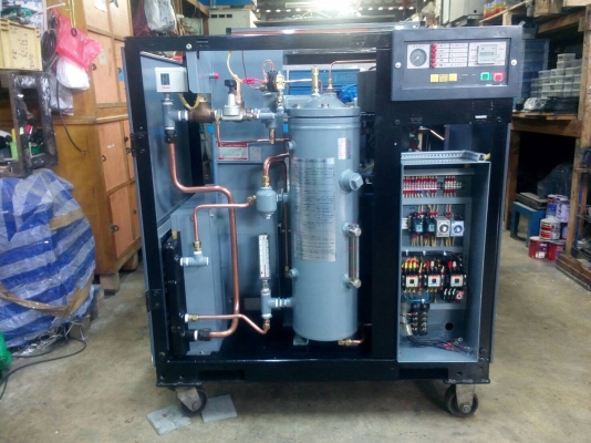 ขายปั๊มลมโรตารีสกรู HITACHI OSP 11E5A " 15 HP ") เครื่องปั๊มลมมือสองพร้อมใช้งานรับประกัน 1 ปี พร้อมเซอร์วิส 1ปี