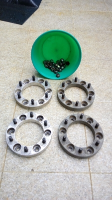 อเเดปเตอร์ อลู 6รู139 หนา1" พร้อมน็อตล้อ