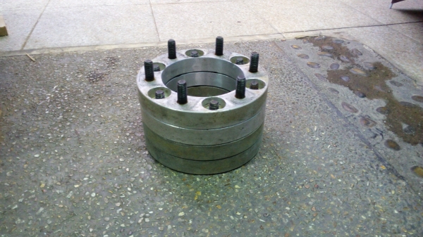 อเเดปเตอร์ อลู 6รู139 หนา1" พร้อมน็อตล้อ