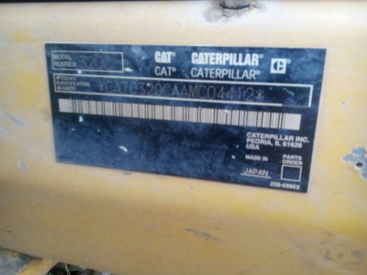CAT320C ปี2552 มีเล่มพร้อม ช่วงล่างดี เอวดี แทร็คไม่มีชำรุด CAT320C ปี2552 มีเล่มพร้อม ช่วงล่างดี เอวดี แทร็คไม่มีชำรุด