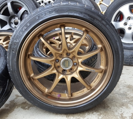 ขายล้อCE28 ขอบ17 4รู100หน้า8 พร้อมยาง 4 ล้อ