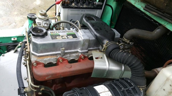 รถเพิ่งลงตู้วันนี้สดนอก ฟอร์คลิฟ MITSUBISHI 2.5ตัน เครื่องดีเซล S4S เกียร์ธรรมดา เสาสูง 4เมตร