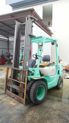 รถเพิ่งลงตู้วันนี้สดนอก ฟอร์คลิฟ MITSUBISHI 2.5ตัน เครื่องดีเซล S4S เกียร์ธรรมดา เสาสูง 4เมตร