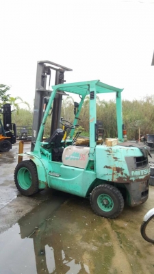 รถเพิ่งลงตู้วันนี้สดนอก ฟอร์คลิฟ MITSUBISHI 2.5ตัน เครื่องดีเซล S4S เกียร์ธรรมดา เสาสูง 4เมตร