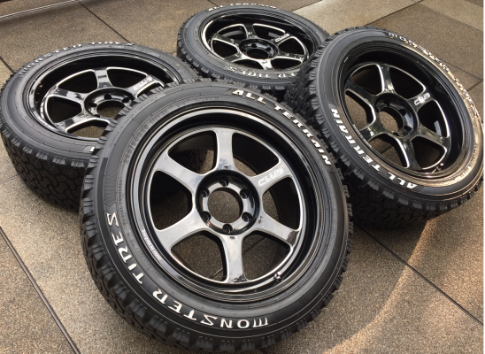 ล้อ Lenso รุ่นใหม่ล่าสุด ขอบ20 พร้อมยาง Monster 265 50 20 ปลายปี16 ใช้มาแค่ 1อาทิตย์ตุ่มหน้ายางอยู่ครบ