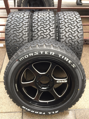 ล้อ Lenso รุ่นใหม่ล่าสุด ขอบ20 พร้อมยาง Monster 265 50 20 ปลายปี16 ใช้มาแค่ 1อาทิตย์ตุ่มหน้ายางอยู่ครบ