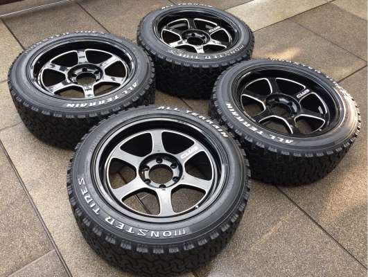 ล้อ Lenso รุ่นใหม่ล่าสุด ขอบ20 พร้อมยาง Monster 265 50 20 ปลายปี16 ใช้มาแค่ 1อาทิตย์ตุ่มหน้ายางอยู่ครบ