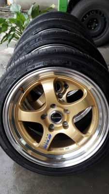 ขายล้อแม็ก s1 17" 5รู114.3  ยางปี16 สนใจติดต่อ ตาเล็ก ล้อและยางครับ 081-3747940