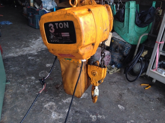 ขายรอกไฟฟ้า Kito 3ton. Made in Japan สภาพสวยมาก อุปกรณ์ครบ ขึ้น-ลงนิ่มมาก พร้อมใช้งาน ขายรอกไฟฟ้า Kito 3ton. Made in Japan สภาพสวยมาก อุปกรณ์ครบ ขึ้น-ลงนิ่มมาก พร้อมใช้งาน