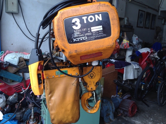 ขายรอกไฟฟ้า Kito 3ton. Made in Japan สภาพสวยมาก อุปกรณ์ครบ ขึ้น-ลงนิ่มมาก พร้อมใช้งาน