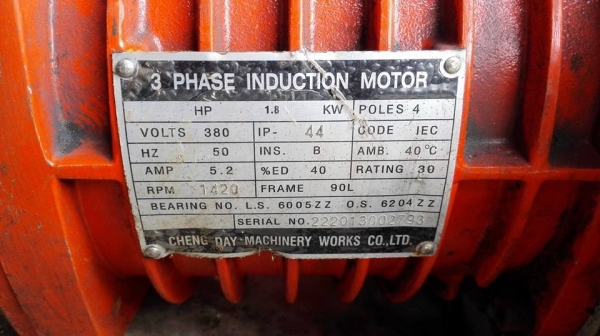 ** Sold ** รอกโซ่ไฟฟ้าหมีดำ Black Bear 1 Ton. ไฟ 380V สภาพใหม่ใช้น้อยเงาๆมาเทสได้!!