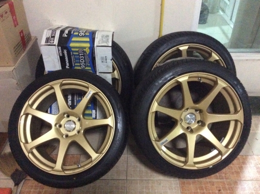 แม็ก18"ใหม่ ยางใหม่หน้า9หลัง10