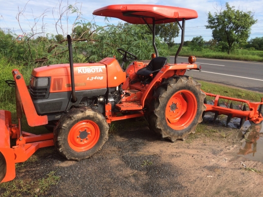 จองแล้วครับ169000บาทครับ L3408 อุปกรณ์3อย่างผานพรวน ดันดินหน้า โรตารี่ พร้อมใช้ครับ