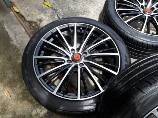 ล้อlenso. ขอบ17 พร้อมยางnitto. ปี15. ชุดล่ะ9,000
