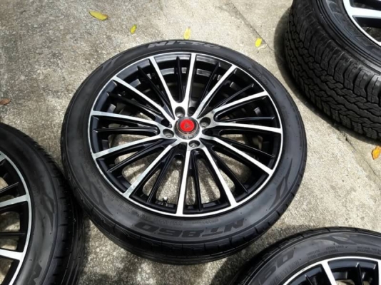ล้อlenso. ขอบ17 พร้อมยางnitto. ปี15. ชุดล่ะ9,000