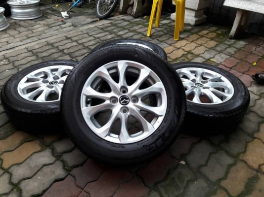 ล้อ มาสด้าขอบ 15 พร้อมยางป้ายแดงชุดล่ะ8,000