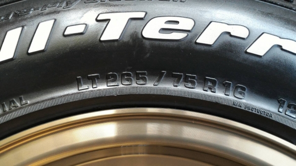 ยาง BF 265 x 75 x 16 พร้อมล้อ TE37