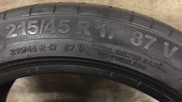 ยาง 215-45-17 Continental 1คู่ ยาง 215-45-17 Continental 1คู่