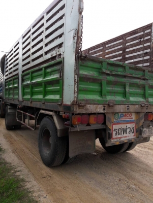 ขาย HINO FM2K ( 260 แรง ) พ่วงแม่ลูกดั๊ม กระบะเหล็กคอกเกษตร