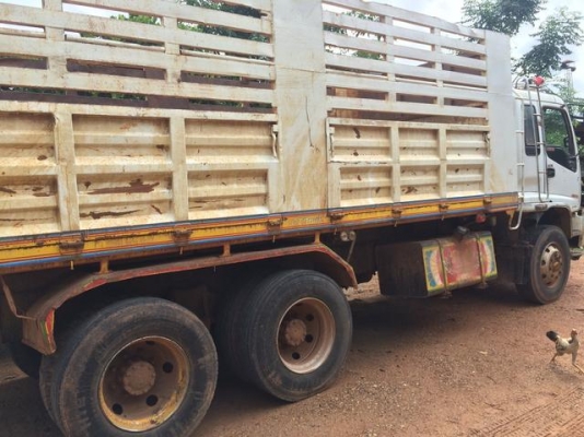 22 ล้อดั้ม ISUZU FXZ320 แรง ปี 50 กระบะเหล็กอู่ซีทีทรัค ลูก 3 เพลาแท้ ราคาเบา ๆ