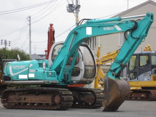 Kobelco SK100-2 มาร์คไฟว์เก่าญี่ปุ่น มีไลน์หัวเจาะ ใบแทรค60ซมหุ้มก้อนยาง
