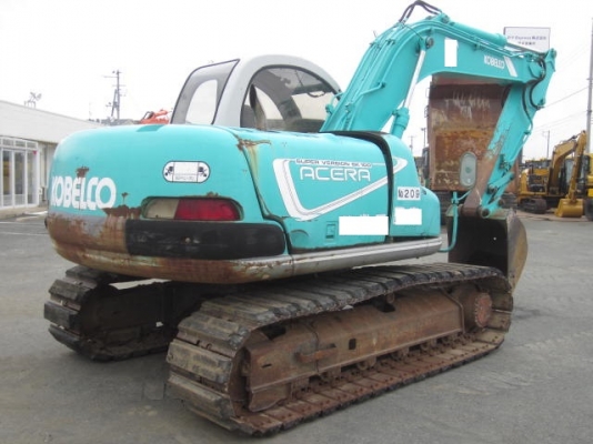 Kobelco SK100-2 มาร์คไฟว์เก่าญี่ปุ่น มีไลน์หัวเจาะ ใบแทรค60ซมหุ้มก้อนยาง