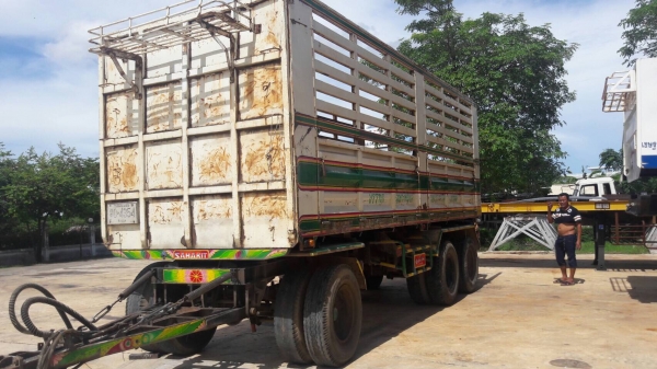 22 ล้อดั้ม ISUZU FXZ320 แรง ปี 50 กระบะเหล็กอู่ สหกิจ ลูก 3 เพลาแท้