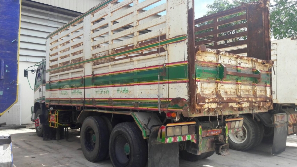 22 ล้อดั้ม ISUZU FXZ320 แรง ปี 50 กระบะเหล็กอู่ สหกิจ ลูก 3 เพลาแท้