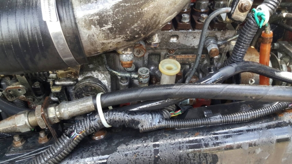 ขายคับ HINO 3H สองเพลาสโลว์เครื่องJOเทอร์โบอินเตอร์ติดเครน5ตันรถสวยพร้อมใช้