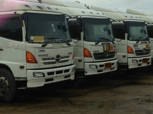 หัวลากยี่ห้ออีโน่ รุ่น FM1JKKA แก๊ซ CNG ลงเล่มเรียบร้อยแล้ว พร้อมหาง 3 เพลาของสามมิตรแท้ ติดแก๊ซจากโ
