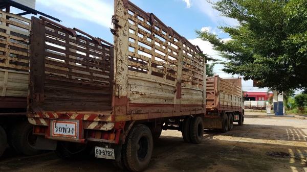 ขายรถบรรทุกพ่วง Isuzu 270แรง ปี47 แม่ดั้มเกษตร ลูกไม่ดั้ม