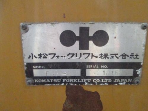 รถยก รหัสสินค้า : 80802449 ยี่ห้อ : KOMATSU รุ่น : FG09-2