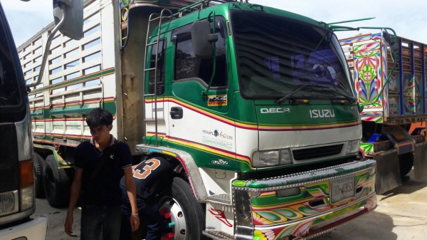 ขายรถพ่วงแม่ลูกดั๊ม ISUZU DAGA320 ปี50 คอกเกษตร ลูก 3 คานแท้ ยาว 7 เมตร