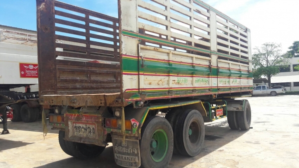 ขายรถพ่วงแม่ลูกดั๊ม ISUZU DAGA320 ปี50 คอกเกษตร ลูก 3 คานแท้ ยาว 7 เมตร