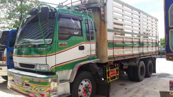 ขายรถพ่วงแม่ลูกดั๊ม ISUZU DAGA320 ปี50 คอกเกษตร ลูก 3 คานแท้ ยาว 7 เมตร