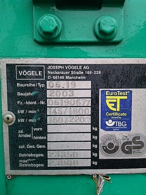 Vogele SUPER 2100 ปูได้ 9 เมตรพร้อมชุดต่อ นำเข้าจากญี่ปุ่น ถึงไทยเร็ว ๆ นี้