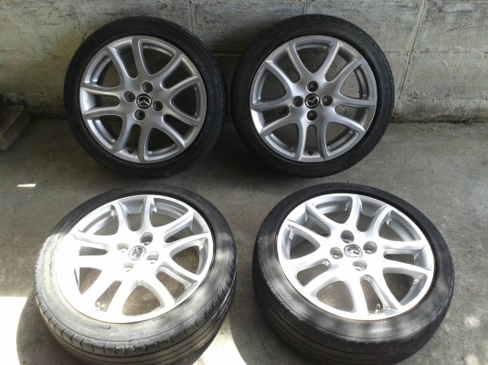 ล้อมาสด้า ขอบ16นิ้ว4รู100 พร้อมยาง ชุดนี้ ราคา 5900 บาท