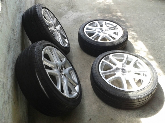 ล้อมาสด้า ขอบ16นิ้ว4รู100 พร้อมยาง ชุดนี้ ราคา 5900 บาท